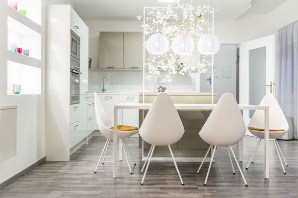 Designermöbel der Küche in der Wohnung Haydngasse